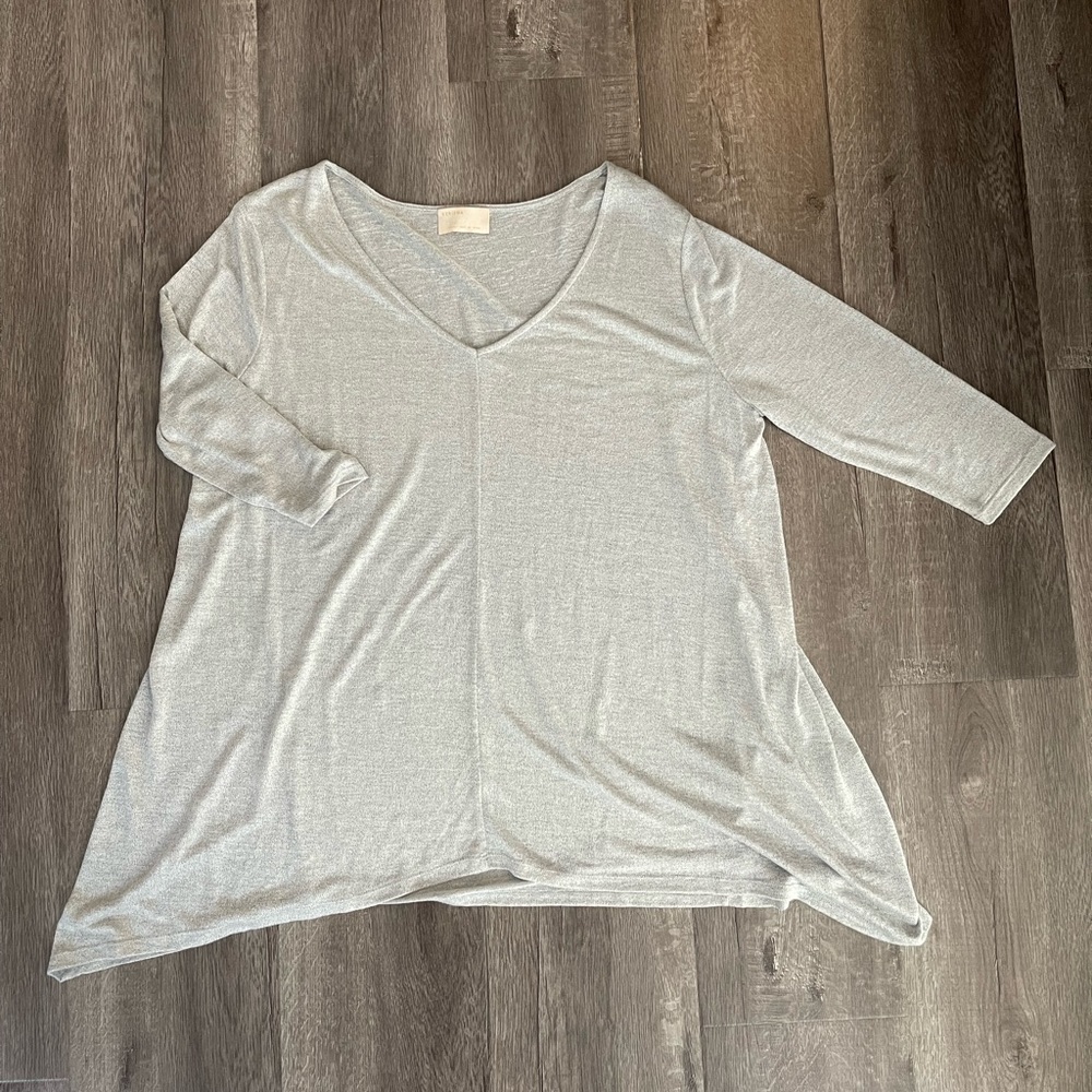 Grey Kerisma Three-Quarter Sleeve Top